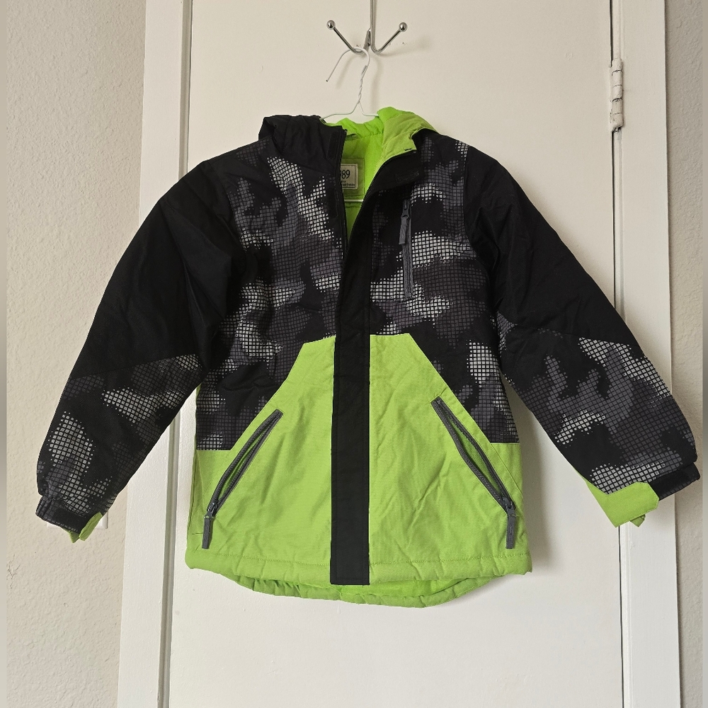 Place Neon Green and Black Jacket